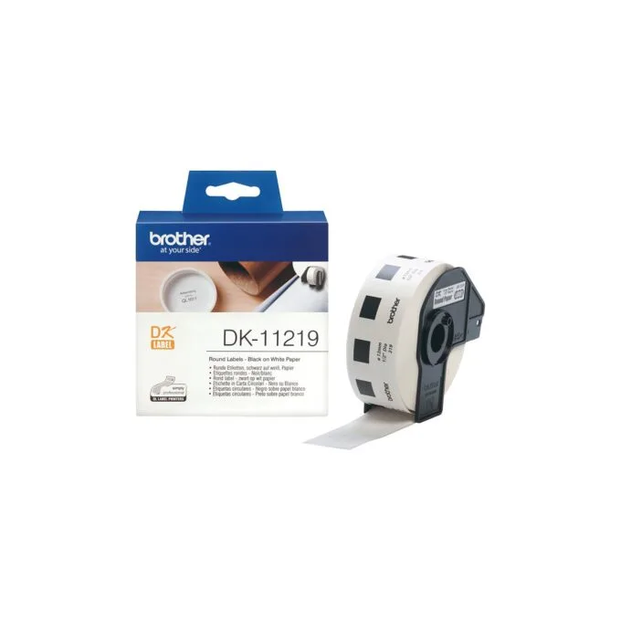 Brother Versandetiketten DK-11219 (1.200 St.), wei 12 mm — image 1