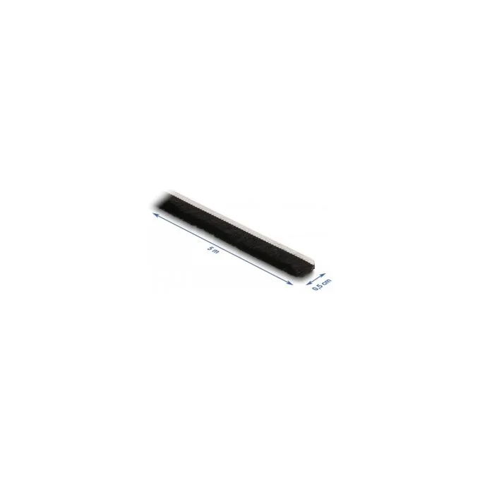 Bürstenstreifen selbstklebend 5 mm - Länge 5 m schwarz — image 2