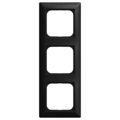 BUSCH JAEGER BJ 1723-915 Abdeckrahmen 3-fach schwarz matt - Busch-balance® SI 2CKA001725A1570