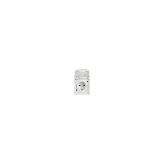 BUSCH JAEGER BJ 20EW-54 Steckdose m.Klappdeckel ocean IP44 alpinweiß — image 2