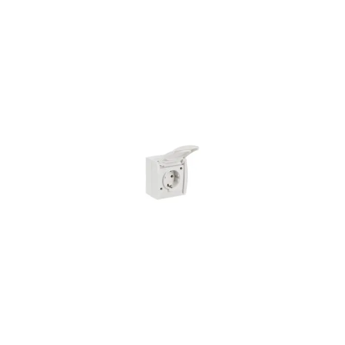 BUSCH JAEGER BJ 20EW-54 Steckdose m.Klappdeckel ocean IP44 alpinweiß — image 4
