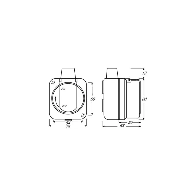 BUSCH JAEGER BJ 2300EWDI Steckdose m.Klappdeckel wasserdicht Busch-Duro 2000 WDI IP66 — image 2