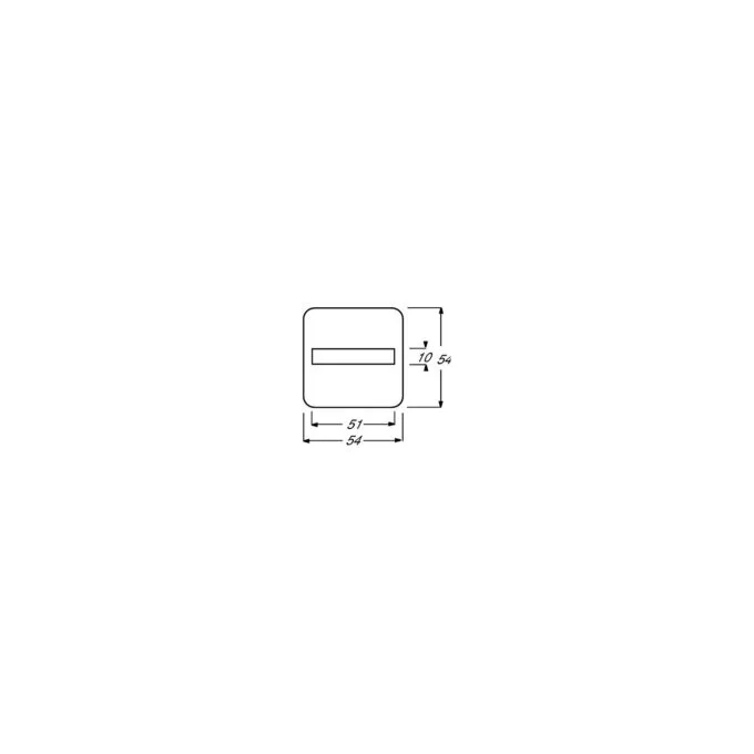BUSCH JAEGER BJ 2506-212 Abdeck.f.Aus-Wechsel-Kreuz- Schalter Taster Busch-Duro 2000 SI weiß — image 2