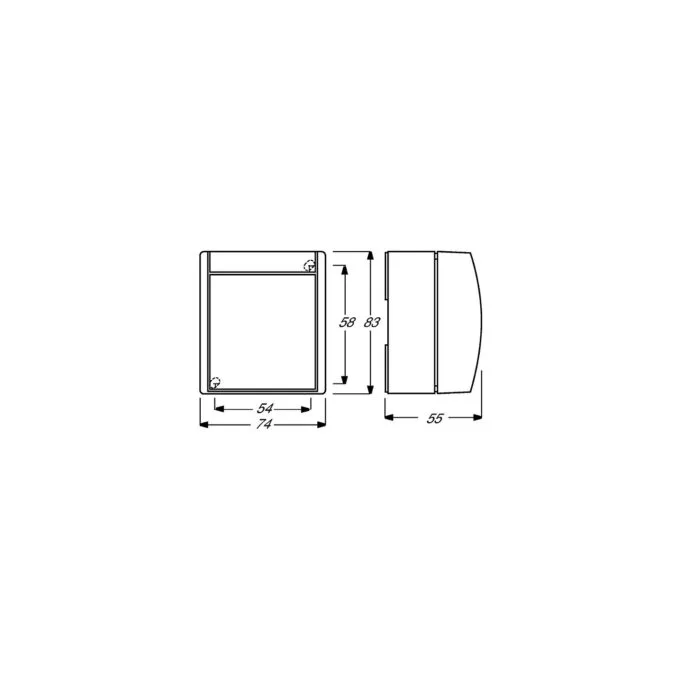BUSCH JAEGER BJ 2601 6W-54 Wippschalter ocean IP44 Wechselschalter AP alpinweiß — image 2