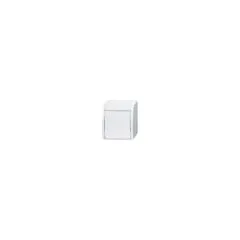 BUSCH JAEGER BJ 2601 6W-54 Wippschalter ocean IP44 Wechselschalter AP alpinweiß