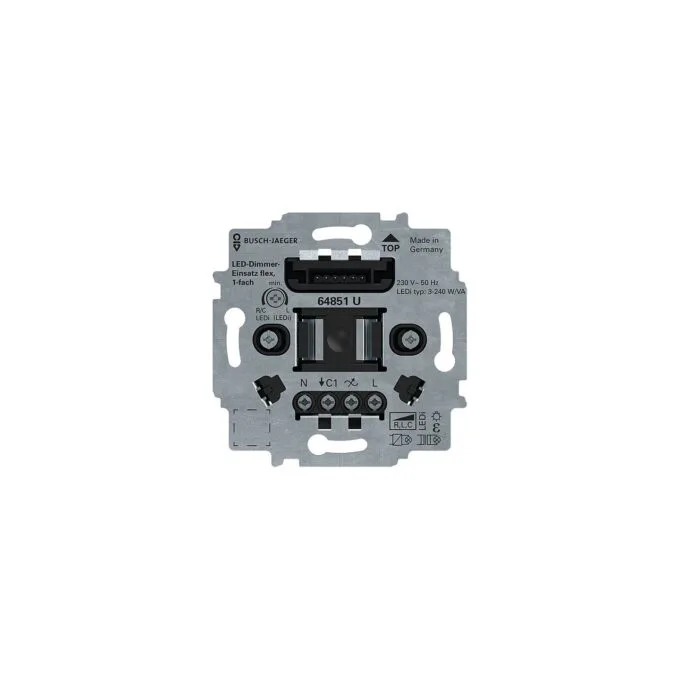 BUSCH JAEGER BJ 64851 U LED-Tastdimmer-Einsatz flex — image 1