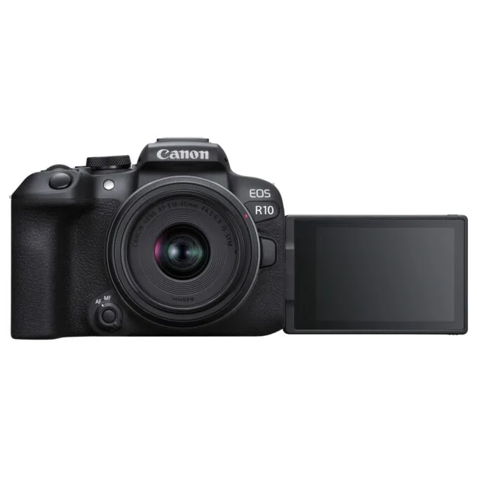 Canon EOS R10 Black Digital Camera + RF-S 18-45mm F4.5-6.3 IS STM lens — image 2