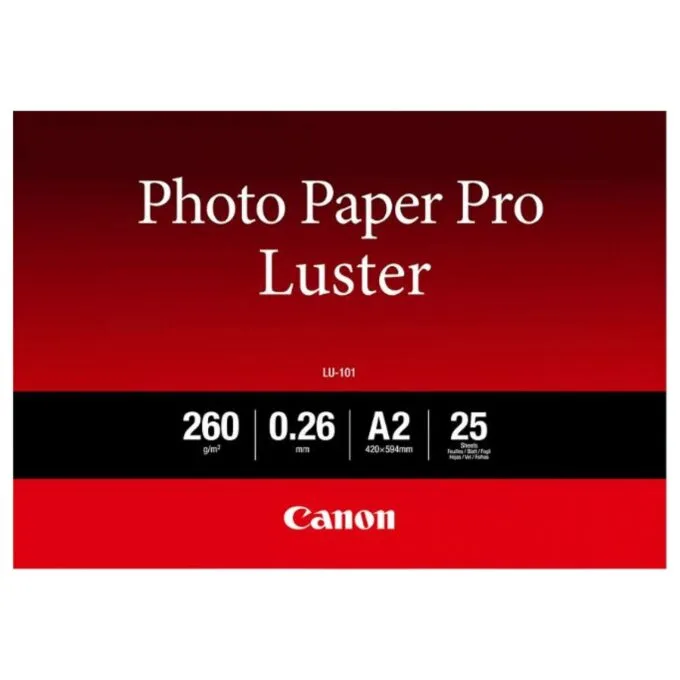 Canon LU-101 A 2 Photo Paper Pro Luster 260 g. 25 Blatt — image 1