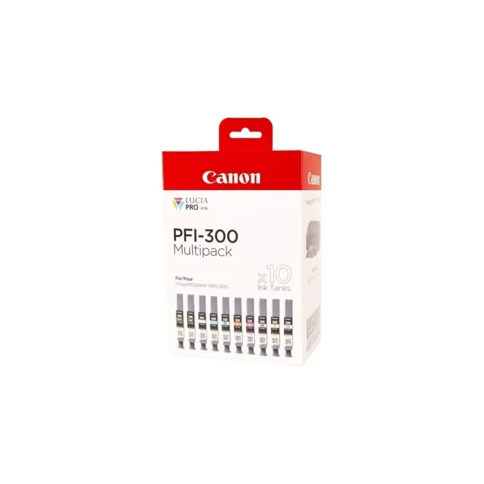 CANON PFI-300 10 ink Multi Pack MBK PBK C M Y PC PM R GY CO — image 2