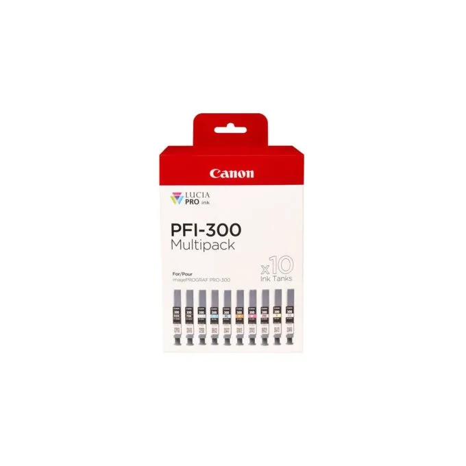 CANON PFI-300 10 ink Multi Pack MBK PBK C M Y PC PM R GY CO — image 1