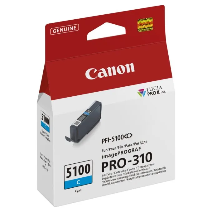 CANON PFI-5100 SERIES Cyan ink tank — image 2