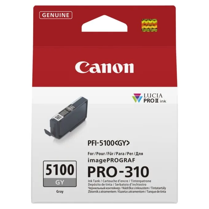 CANON PFI-5100 SERIES Grey ink tank — image 1