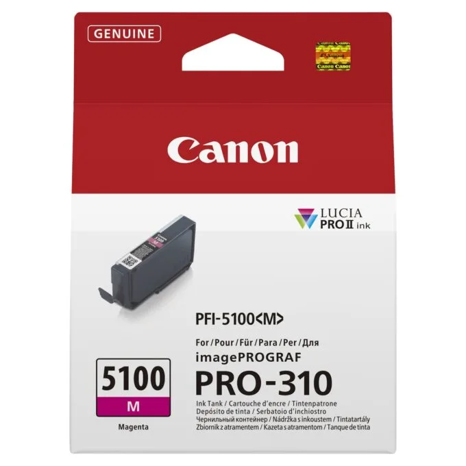 CANON PFI-5100 SERIES Magenta ink tank — image 1
