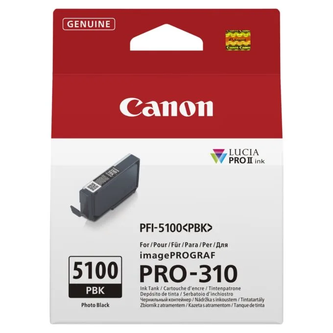 CANON PFI-5100 SERIES Photo Black ink tank — image 1