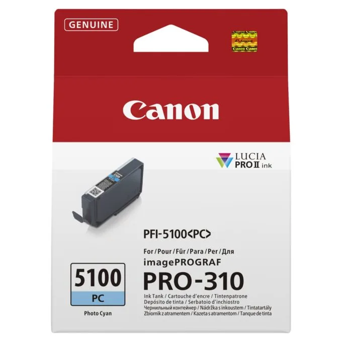 CANON PFI-5100 SERIES Photo Cyan ink tank — image 1