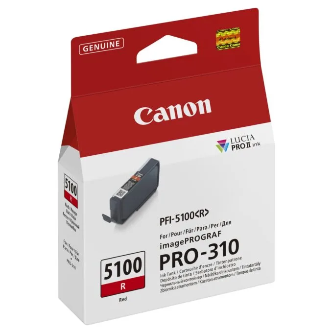 CANON PFI-5100 SERIES Red ink tank — image 2