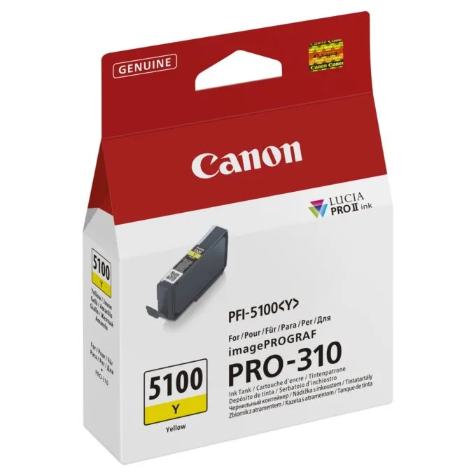 CANON PFI-5100 SERIES Yellow ink tank — image 2
