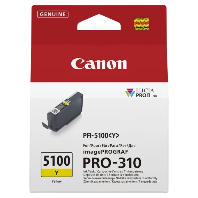 CANON PFI-5100 SERIES Yellow ink tank — image 1
