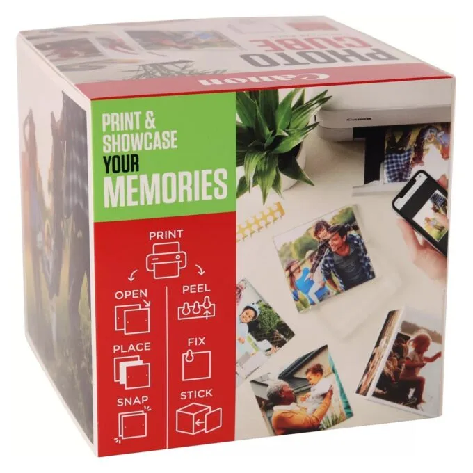 Canon PP-201 13x13 cm Photo Cube Creative Pack White Green 40 Bl. — image 2