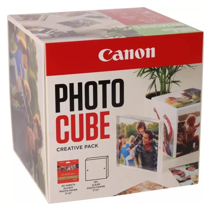 Canon PP-201 13x13 cm Photo Cube Creative Pack White Green 40 Bl. — image 1
