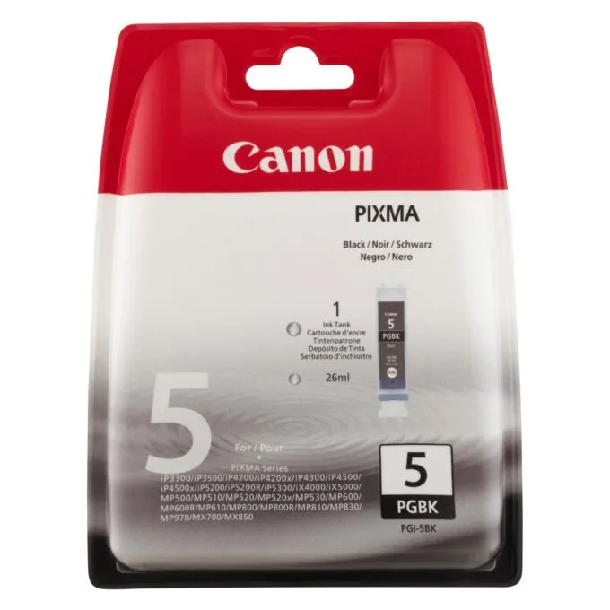 Canon Tintenpatrone - PGI-5BK - 0628B029 - schwarz - 26ml — image 1