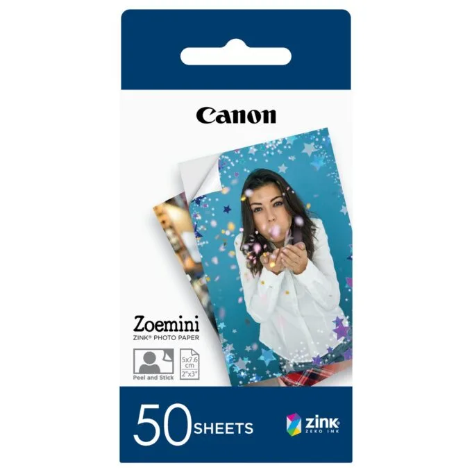 Canon ZP-2030 ZINK Fotopapier 50x75mm - 50 Blatt — image 1