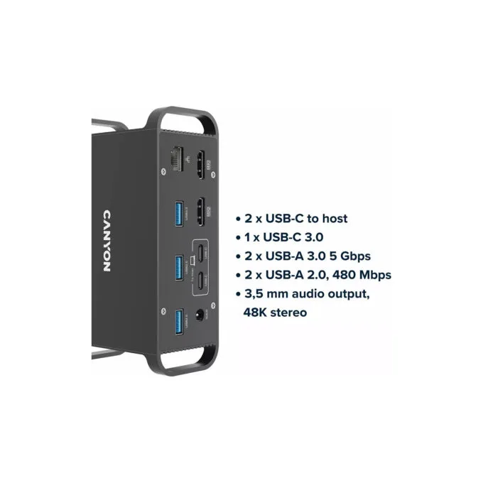 Canyon Docking HDS-95ST 14-in-1 USB-C 100W gray — image 4
