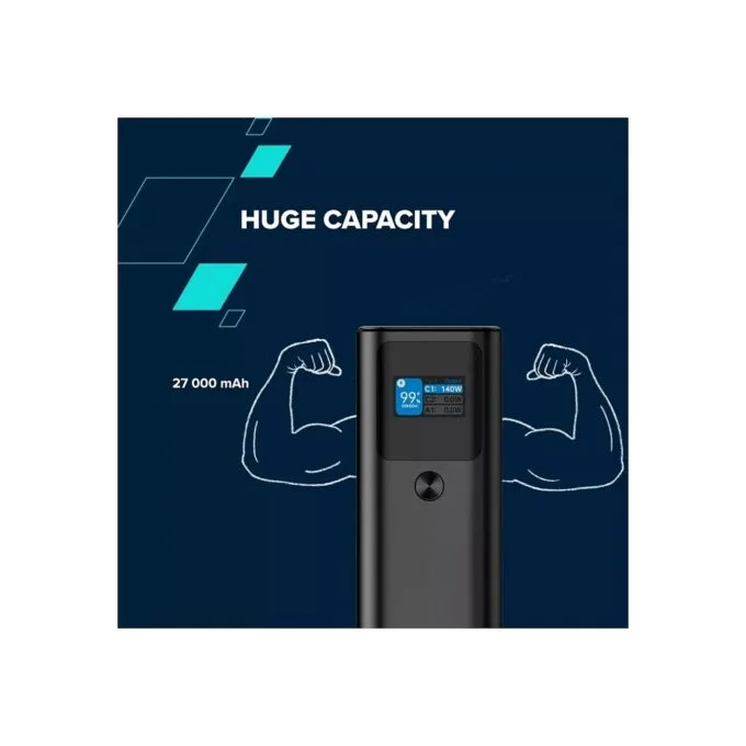 Canyon PB-2010 Powerbank 27.000 mAh PD140W dark grey — image 8