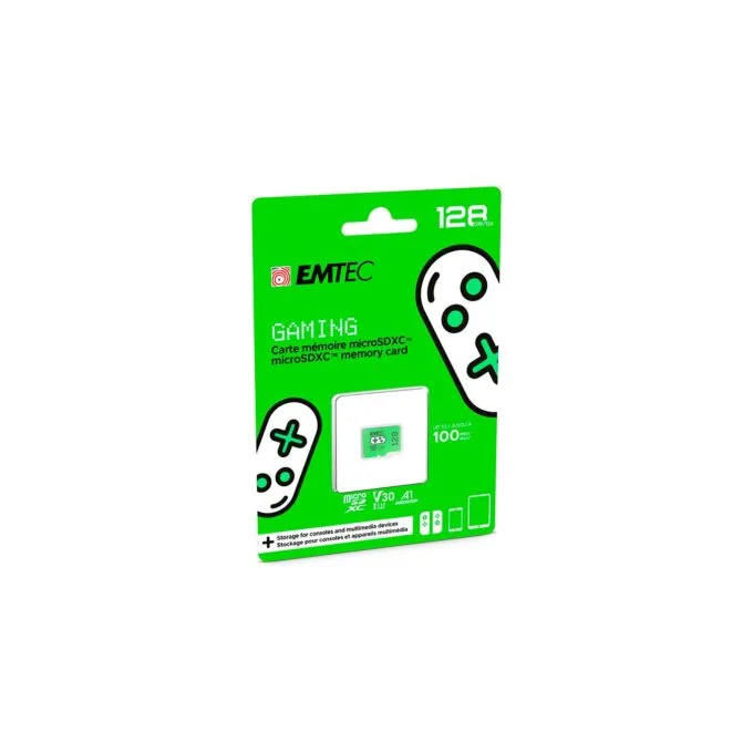 CARD Emtec m128GB UHS-I U3 V30 A1 Gaming Green — image 3