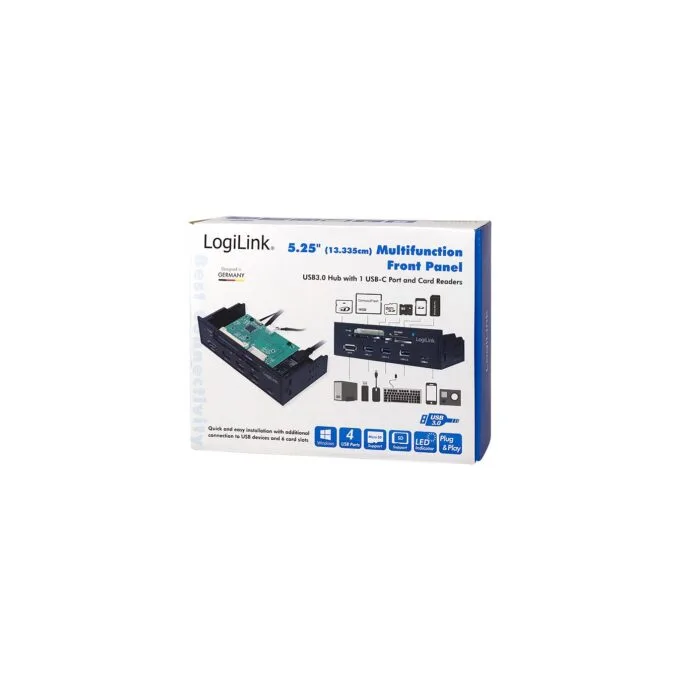 CardReader LogiLink 5.25' Multifunction Front Panel - Kartenleser - USB 3.0 — image 5