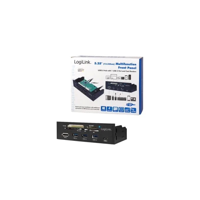 CardReader LogiLink 5.25' Multifunction Front Panel - Kartenleser - USB 3.0 — image 6