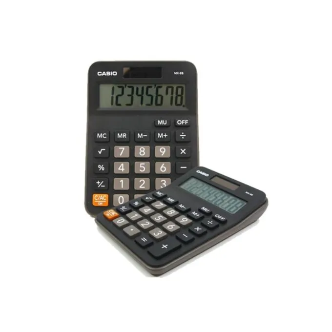 Casio MS-8E 8-Digit Desktop Calculator Navy Blue — image 1