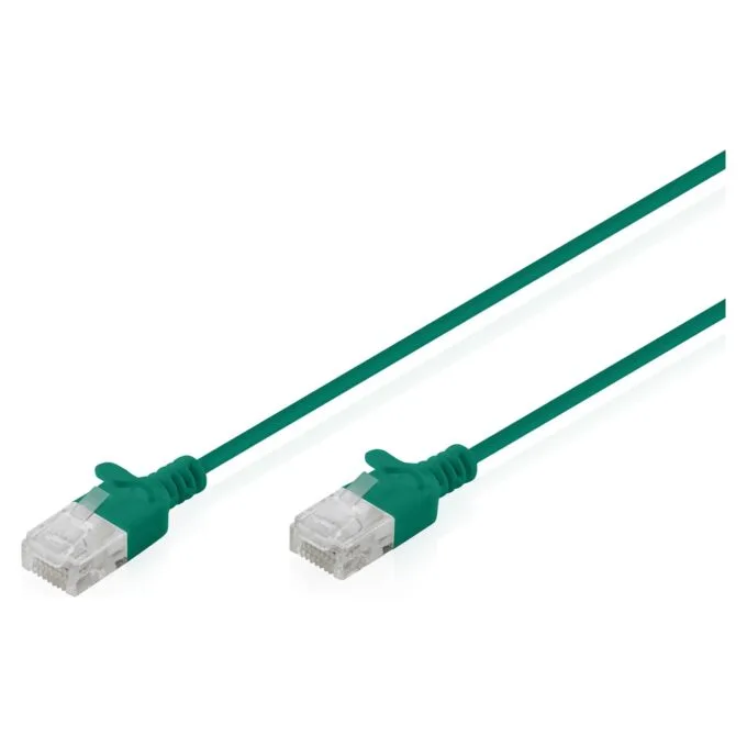 CAT 6 U-UTP Slim Patchkabel, 0,5 m, Grün — image 1