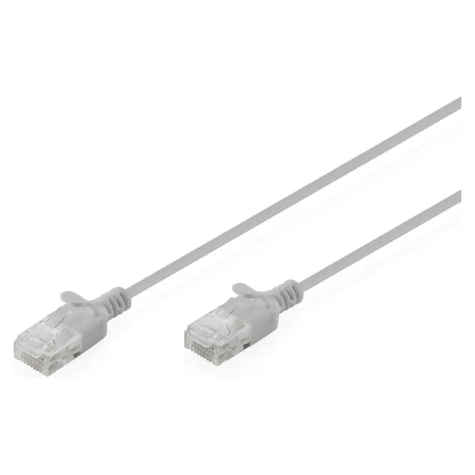 CAT 6 U-UTP Slim Patchkabel, 3 m, Grau — image 1