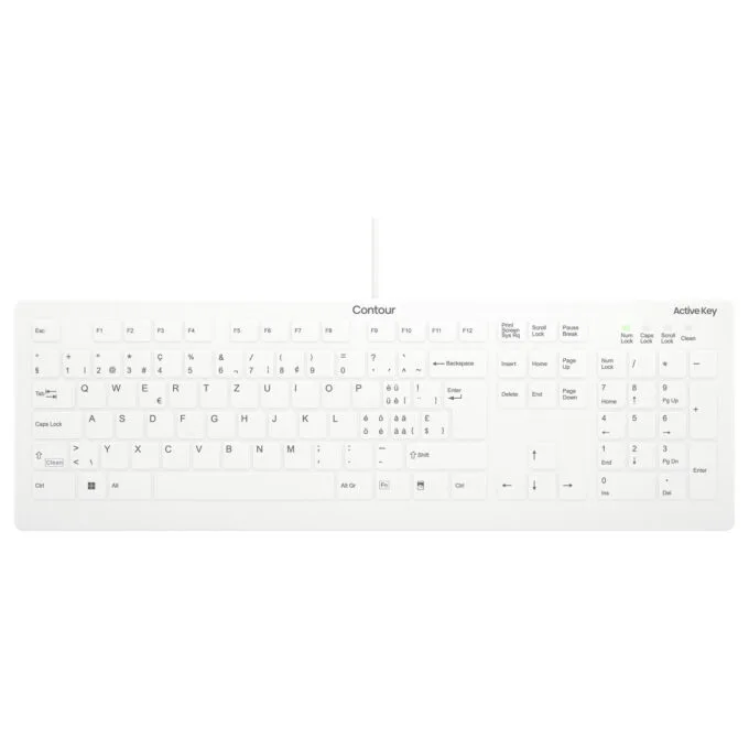 CHERRY ACTIVE KEY MTA AK-C8112 Corded DE-Layout weiß — image 1