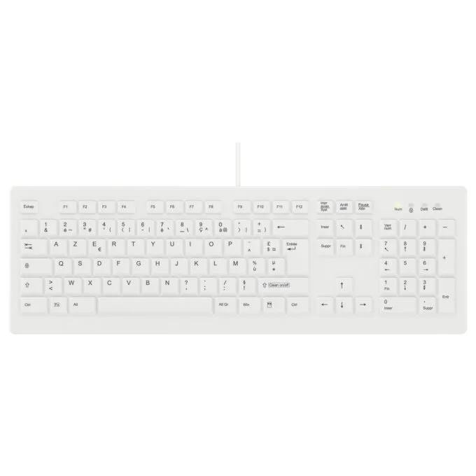 Cherry AK-C8100F-U1-W FR - wischdesinfizierbar - weiß - französisch — image 1