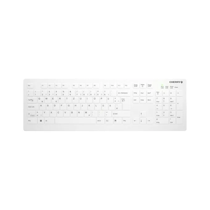 Cherry Medical Wireless AK-C8112F-FU1-W GE - wischdesinfizierbar - 105 Tasten - deutsch - weiß — image 1