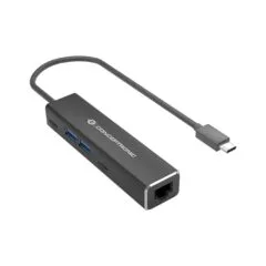 CONCEPTRONIC Adapter USB-C3.2- to 2.5GbE 2xC 2xA 5Gbs 0.15m sw