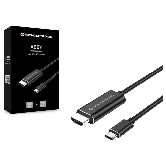 CONCEPTRONIC Adapter USB-C3.2- to HDMI1.4 4K 30Hz 2.00m sw — image 3