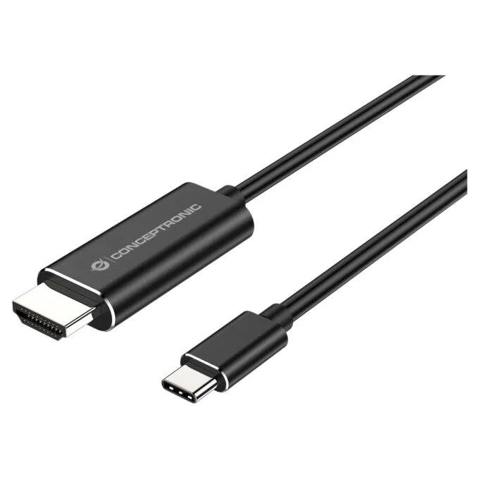 CONCEPTRONIC Adapter USB-C3.2- to HDMI1.4 4K 30Hz 2.00m sw — image 1