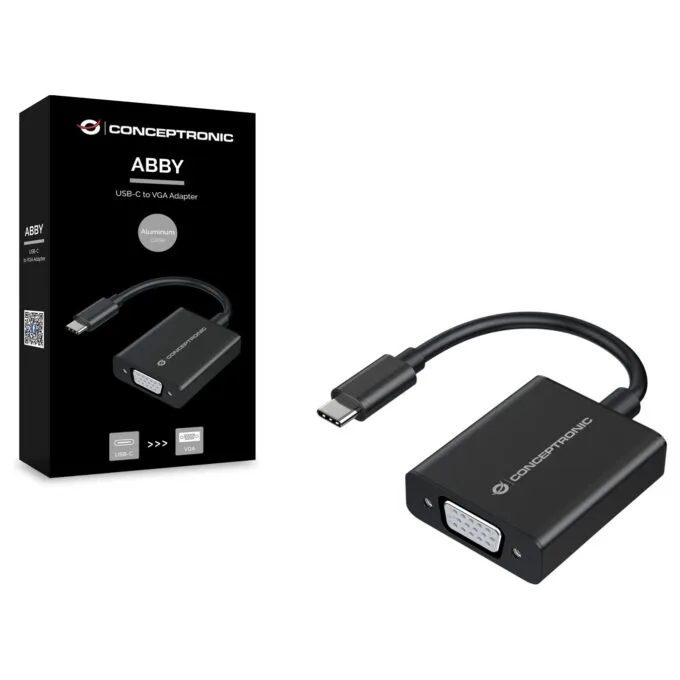 CONCEPTRONIC Adapter USB-C3.2- to VGA 1080 60Hz 0.10m sw — image 2