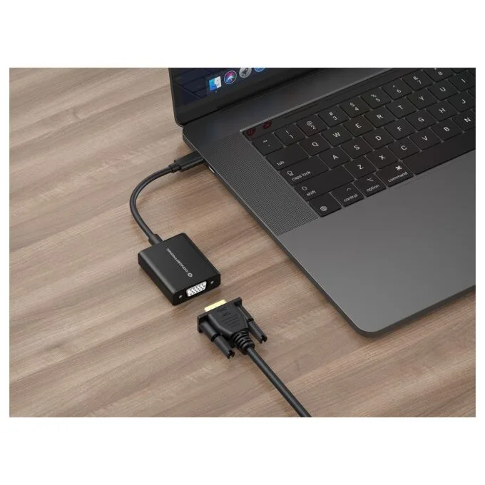 CONCEPTRONIC Adapter USB-C3.2- to VGA 1080 60Hz 0.10m sw — image 3