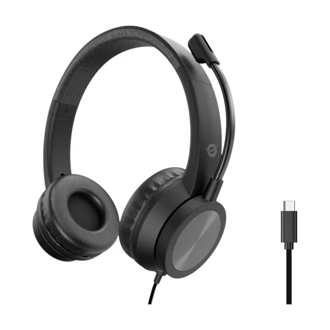 CONCEPTRONIC Headset USB-C Mikro.int.Bed.Stereo 2.0m sw — image 1