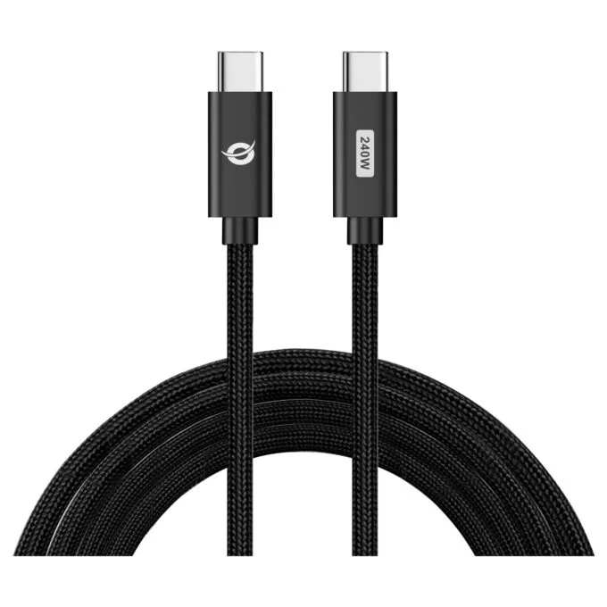 CONCEPTRONIC Kabel USB-C3.1- to C 240W QC 480Mbs 2.00m sw — image 2
