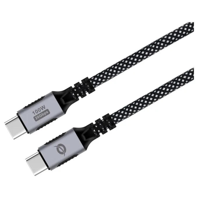 CONCEPTRONIC Kabel USB-C3.2- to C 100W PD3.0 20Gbs 2.00m sw — image 2