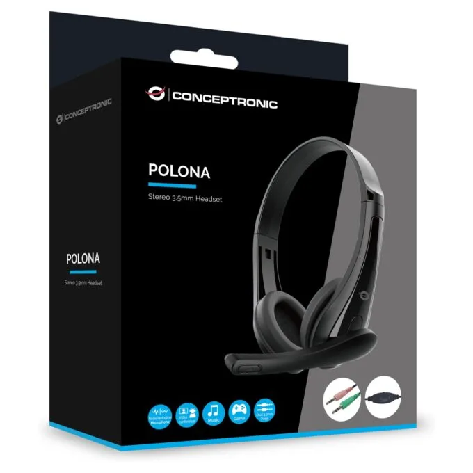 Conceptronic POLONA06B3T Stereo-Headset — image 7