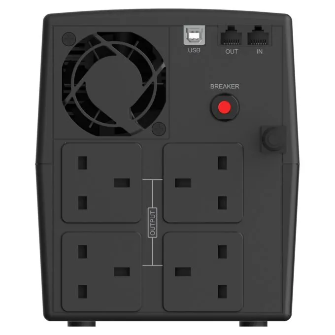 CONCEPTRONIC USV 1200VA 720W 4xUK HID USB RJ45in Out AVR sw — image 2
