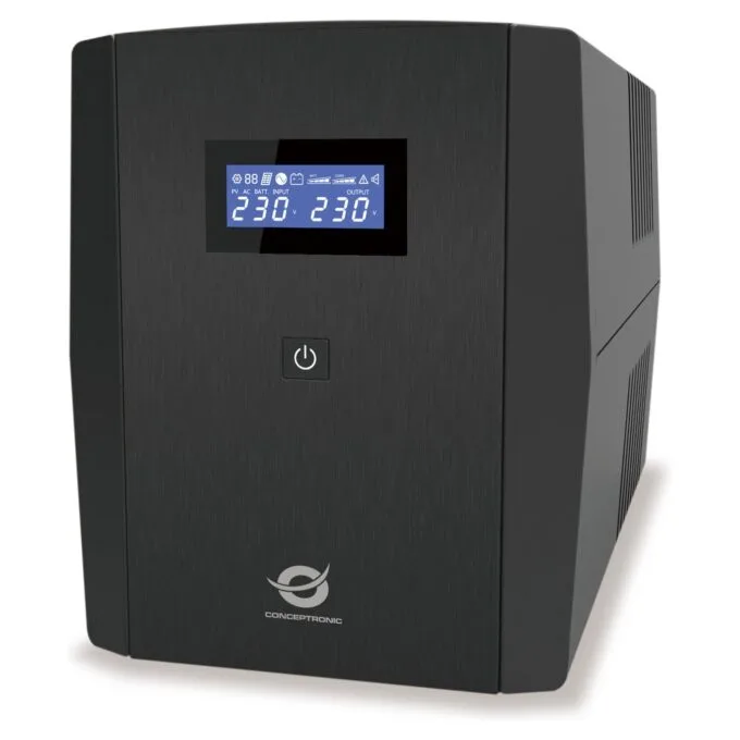 CONCEPTRONIC USV 1200VA 720W 4xUK HID USB RJ45in Out AVR sw — image 1