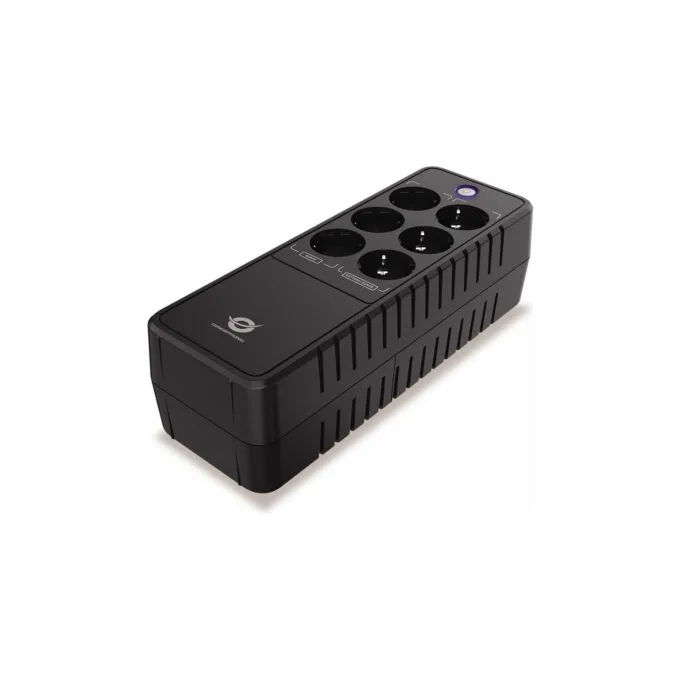 CONCEPTRONIC USV 850VA 490W 6xSchuko RJ45in Out Office sw — image 1