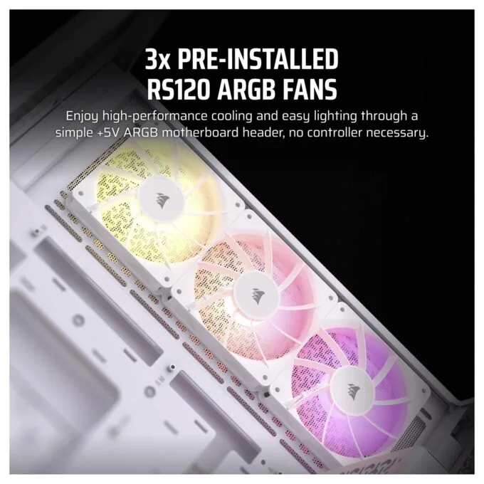 Corsair 3500X ARGB weiß Midi Tower ATX Gaming Gehäuse — image 8